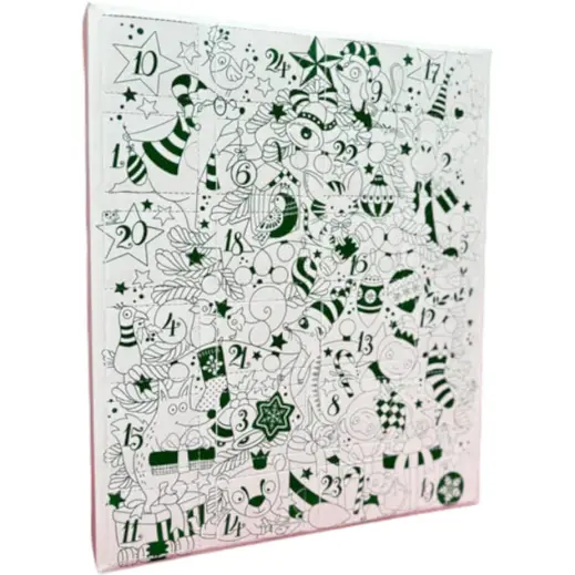 Printed Advent Calendar White Front